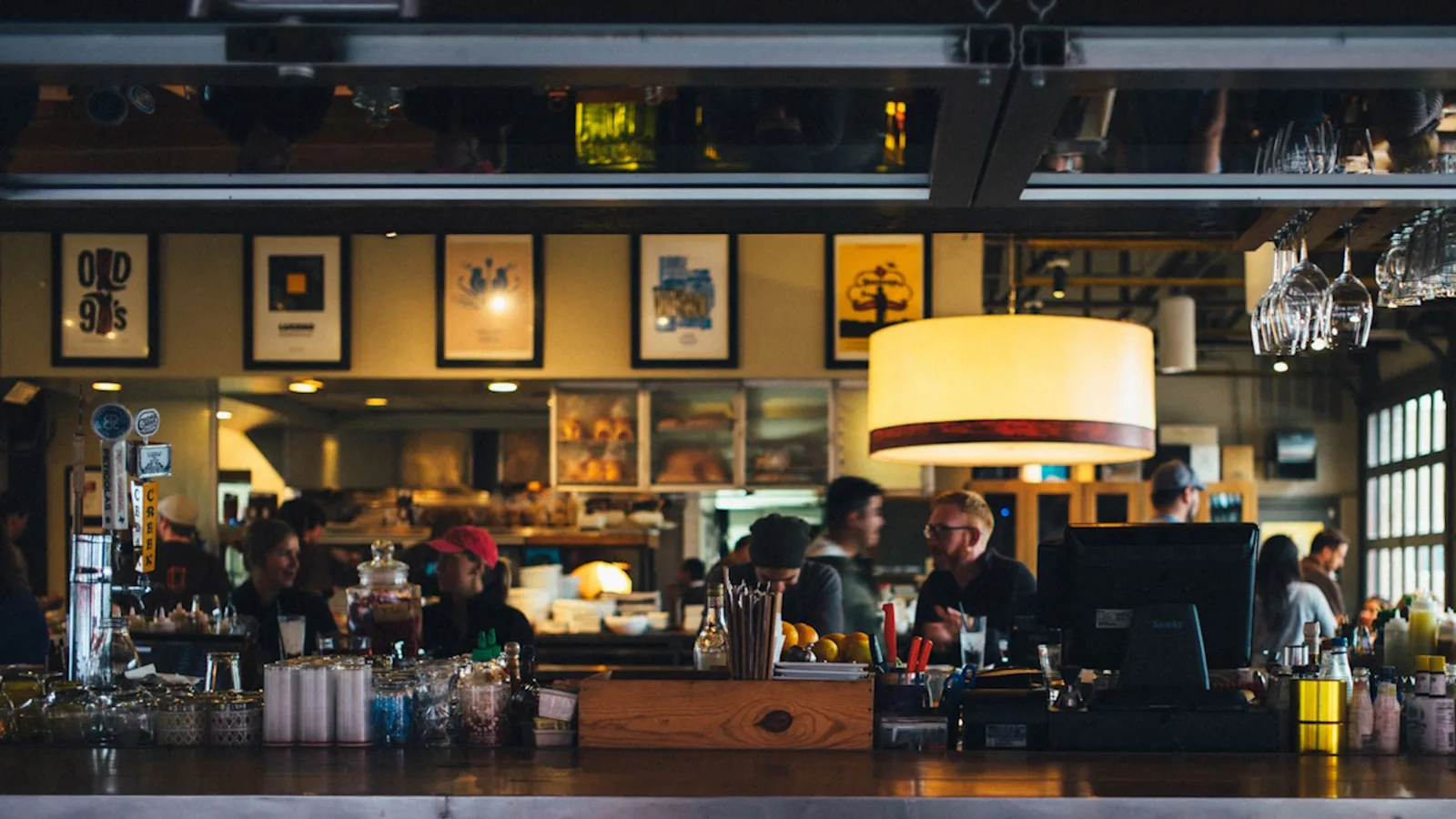 Dining room in an independent restaurant